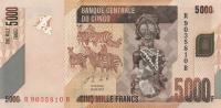 Gallery image for Congo Democratic Republic p102b: 5000 Francs
